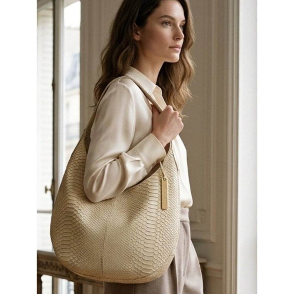Devi Kroell for Target Metallic Gold Faux Snakeskin Hobo Women's Bag Purse